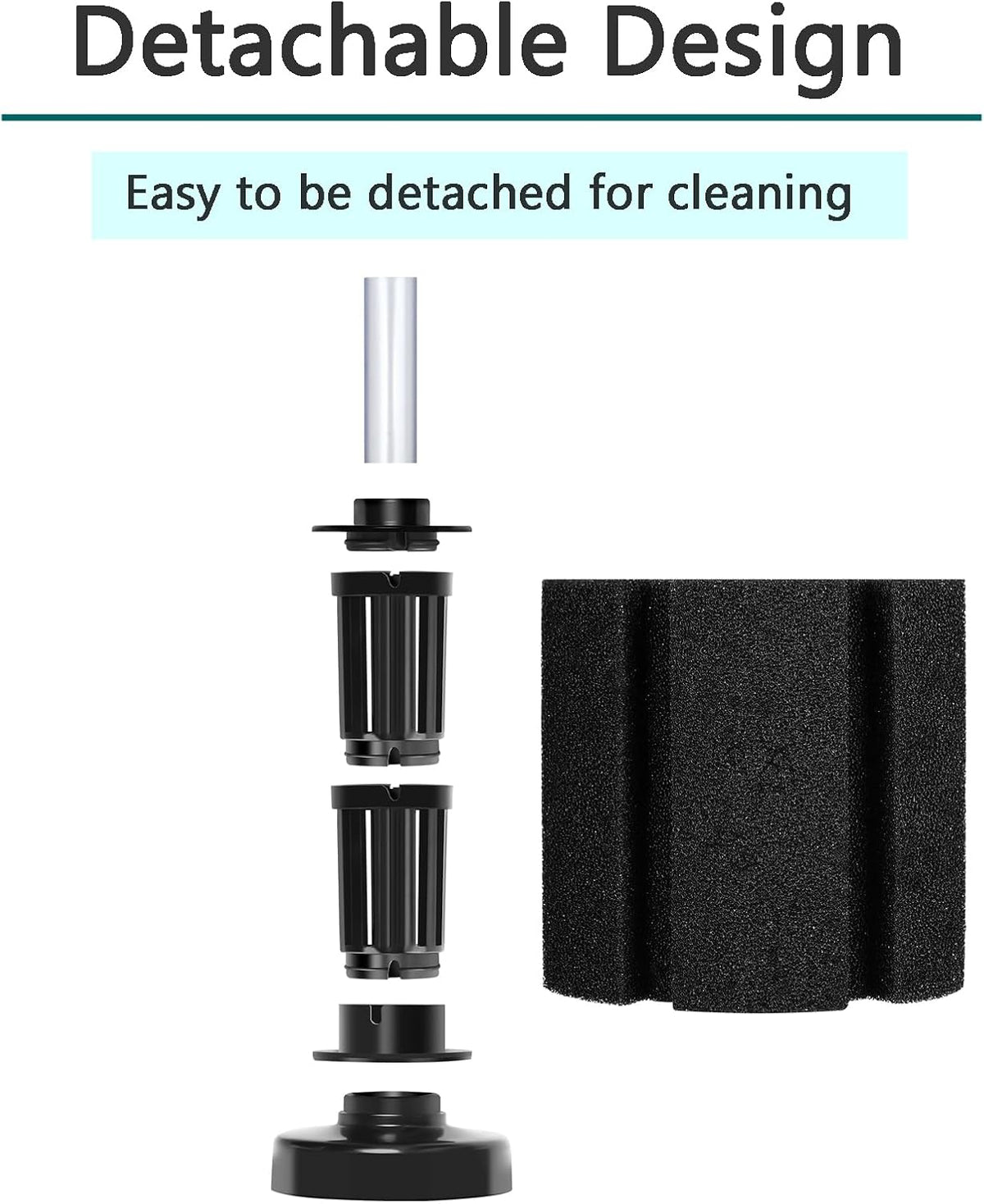 AQUANEAT Aquarium Sponge Filter Breeding Fry Betta Shrimp Nano Fish - Large up to 60Gal - image 4
