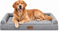 Orthopedic Dog Bed for Large Dogs - Light Grey / 36.0"L x 27.0"W x 6.5"Th