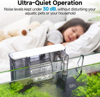 AQQA Quiet 20-30 Gallon Fish Tank Filters - 6W for 20-30 Gallon - image 4