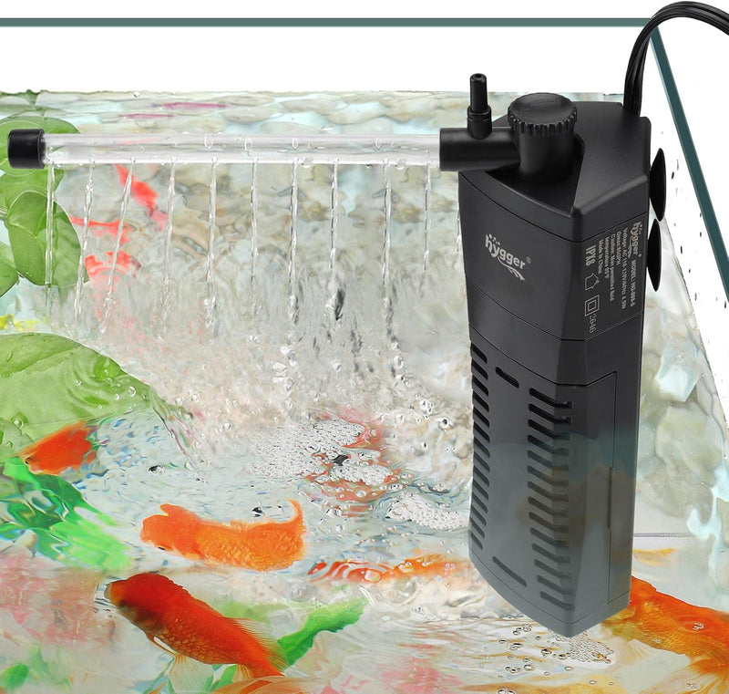 hygger Fish Tank Corner Filter 80GPH for 5~10 Gallon Aquarium – Essentials for Fish - S