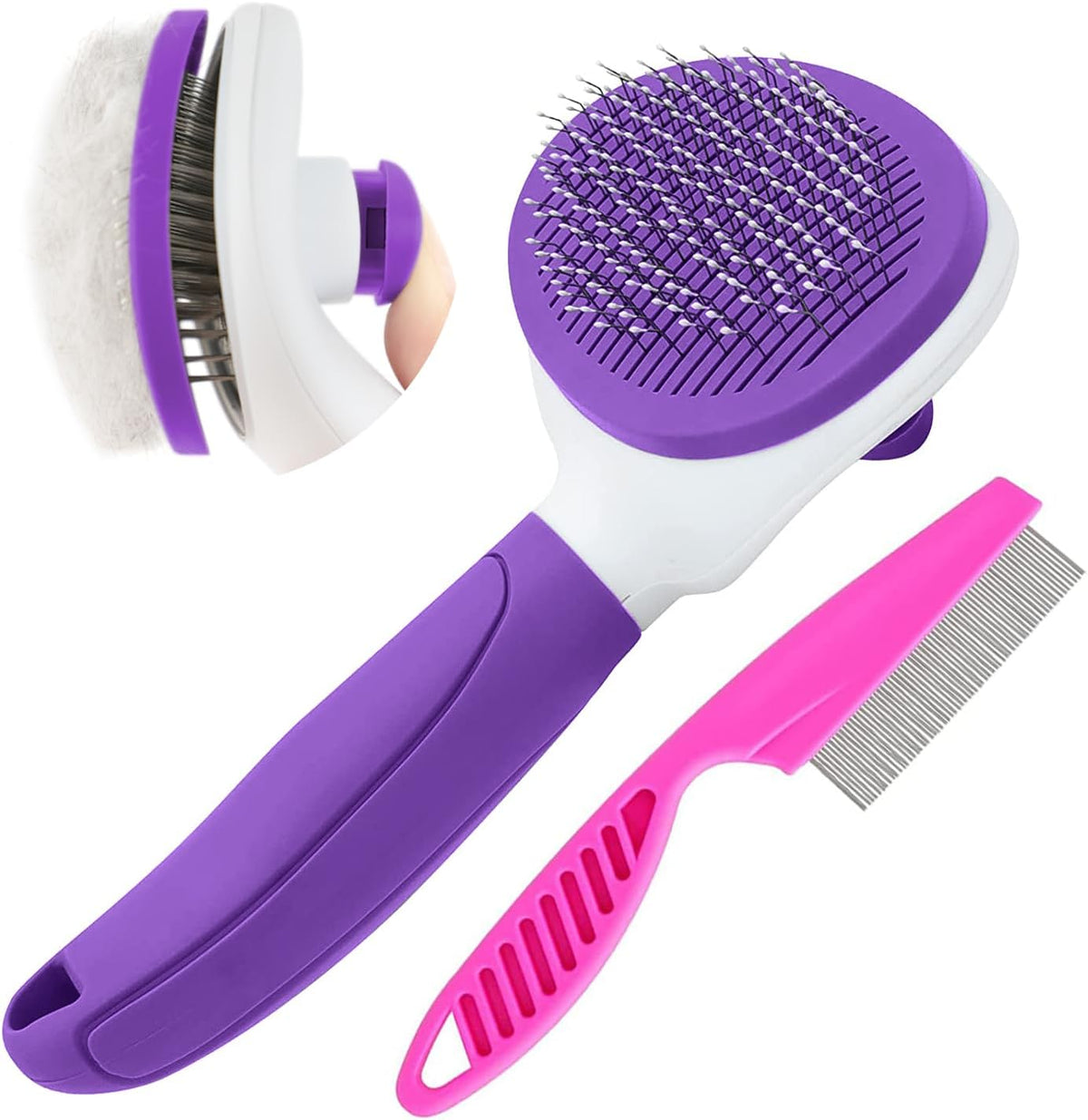 Cat Brushes for Indoor Cats - Purple