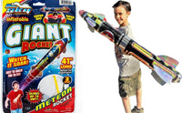 JA-RU giant 41 inch inflatable rocket toy, metallic foil space shuttle