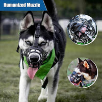 Dog Muzzle, Breathable Basket Muzzles for Small Medium Large Sized Dogs, Adjustable Humane Cage Mouth Cover for Grooming Biting Chewing, Allows Panting and Drinking (Soft Rubber, S)