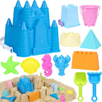 FUSPWEAO Beach Toys with Castle Bucket
