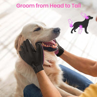Pet Hair Removal Glove with 255 Silicone Tips for Dogs & Cats - Pink - image 4