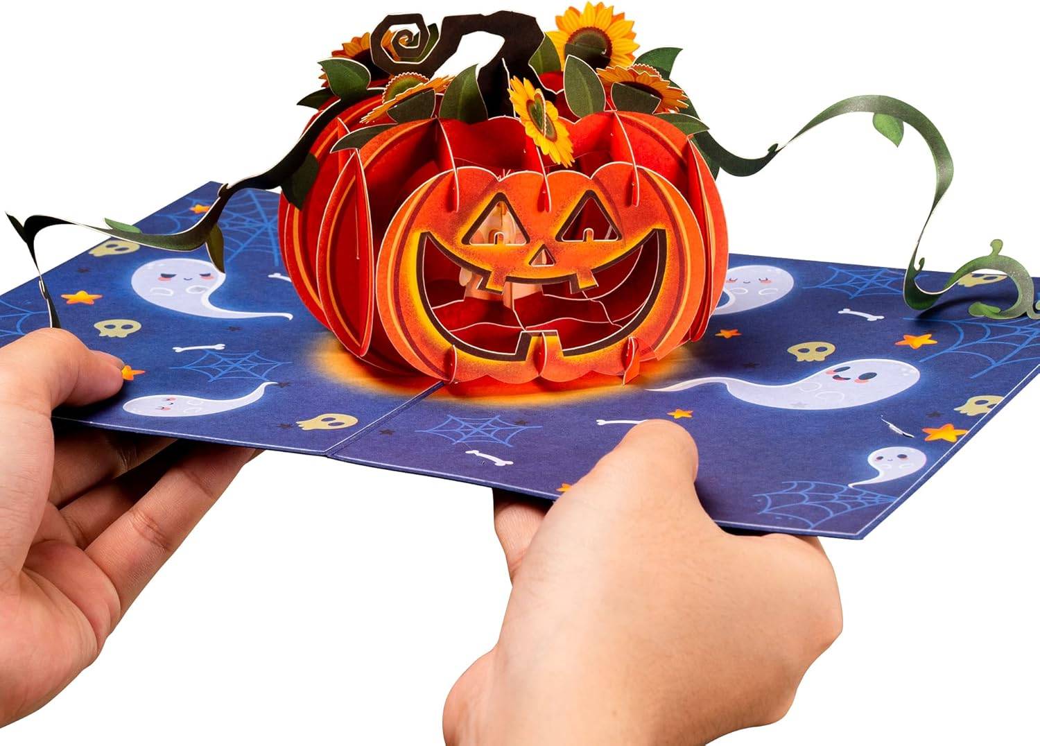 Paper Love Halloween Pumpkin Pop Up Card