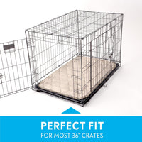 Paw Inspired Washable Padded Crate Mats for Dogs - 36 Inch / Tan - image 3