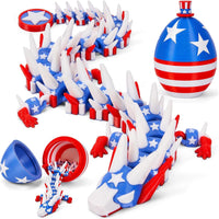 TBOLINE 12" 3D Printed Dragon Egg - American Flag