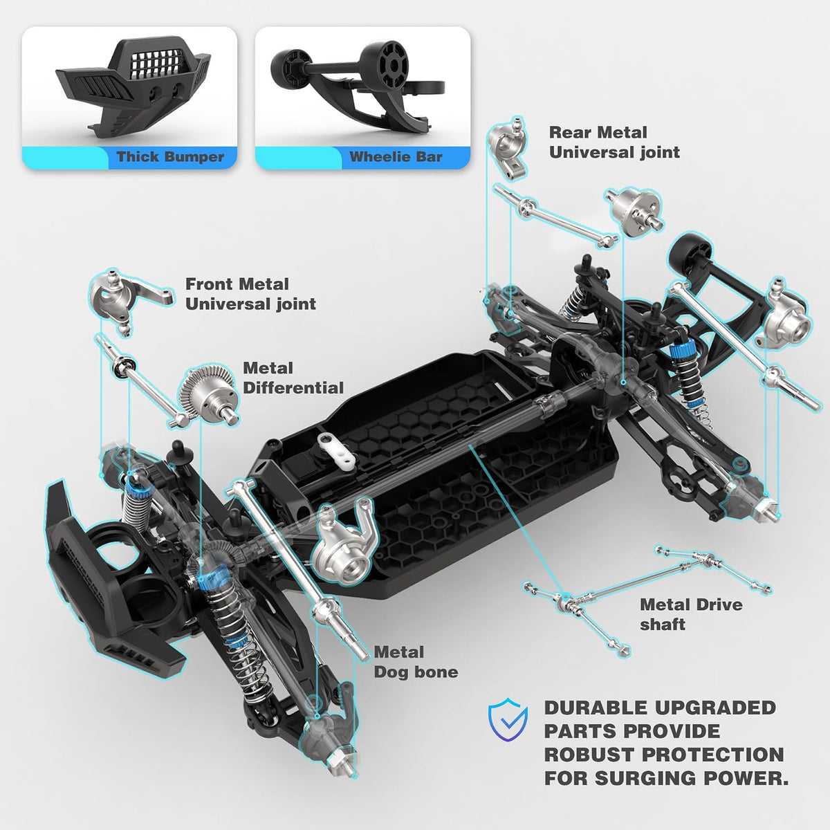 Hosim 1:10 Brushless RC Cars for Adults & Boys - image 2