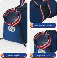 Cinf Cat Restraint Grooming Bag - M Size–Fits most adult cats (8–12 lbs) / Blue Flag - image 3