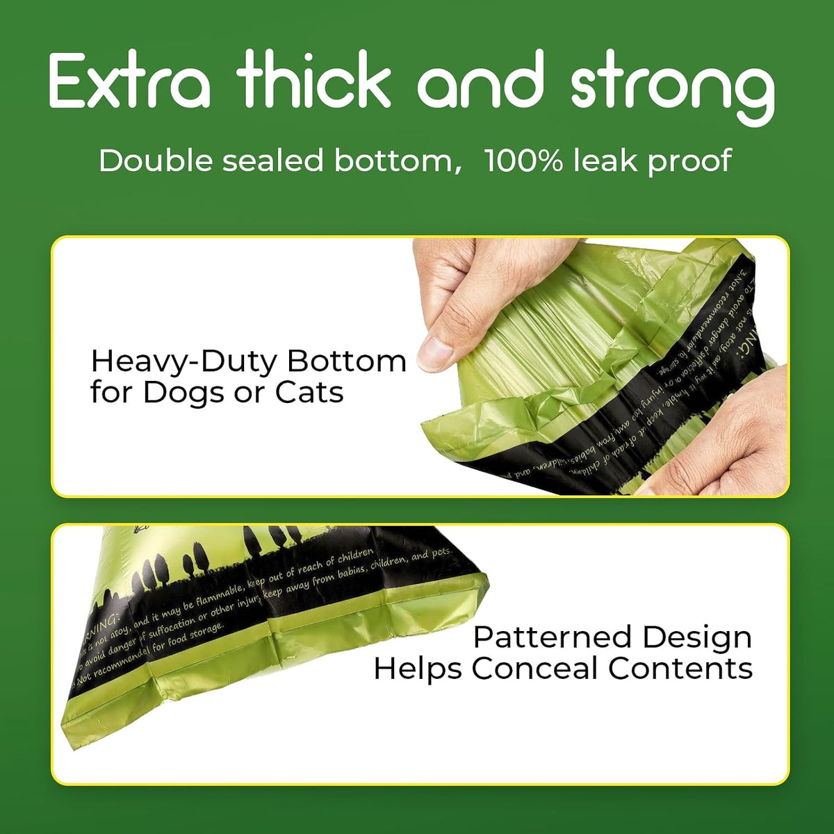 ATIFBOP Biodegradable Dog Poop Bags Rolls 360 Count Scented - 360 Count (Pack of 1) / Lemon Scent - image 4