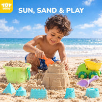 TOY Life Beach Sand Toy Set with Dump Truck & Bucket, Ages 3-5 – Fun for Kids & Family - Multicolored Dump Truck Set - image 2