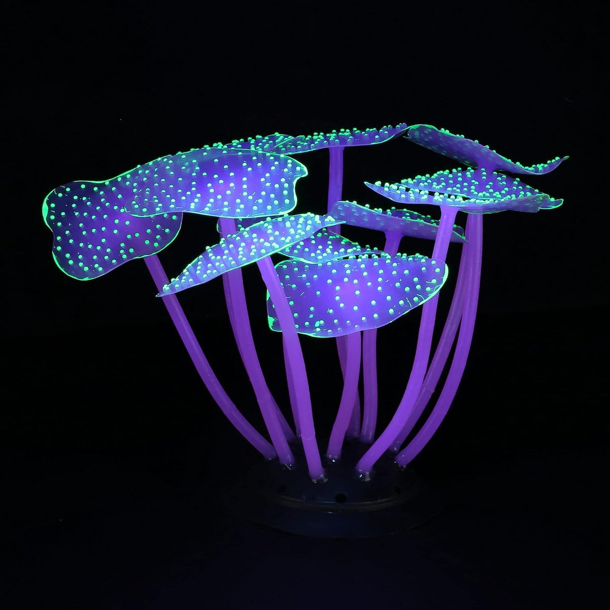 Glowing Fish Tank Decoration Aquarium Plants Accessories Kit #2 – Essentials for Fish - Coral+Sea Urchin Ball+Kelp+Feather Coral - image 4