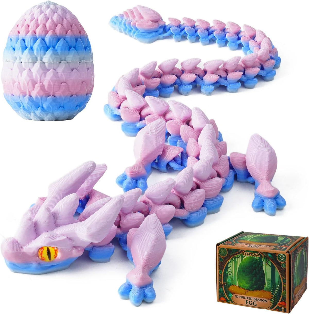 3D Printed Dragon Eggs with Dragon Inside - Random Ocean Tides