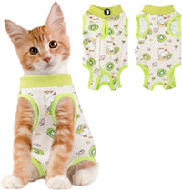 Coppthinktu Cat Recovery Suit Female Cat Onesie After Surgery Anti - Small / Duck
