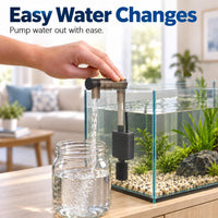 1.25 Gallon Fish Tank Small Glass Aquarium Kit Starter Set Dark - 6 Gallon - image 3