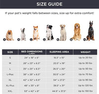 Bedsure Orthopedic Dog Bed Medium Size Dogs - Washable Medium Dog Cat Bed Waterproof, Comfort Pet Couch Sofa with Washable Removable Cover, Pets Bed with Nonskid Bottom, Long Faux Fur-Taupe, 28"