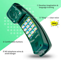 HAPPYPIE Toy Phone for Kids Swing Set Phone Pretend Phones - Green - image 3
