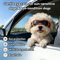 Dog Sunglasses for Extra Small Breed UV Protection Windproof XS Dog - Medium / Orange - image 3