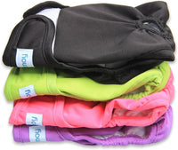 Teamoy Female Dog Diapers, Washable Doggie Period Diaper - XS (Pack of 4) / Black+ Purple+ Green+ Rose Red (4pcs)