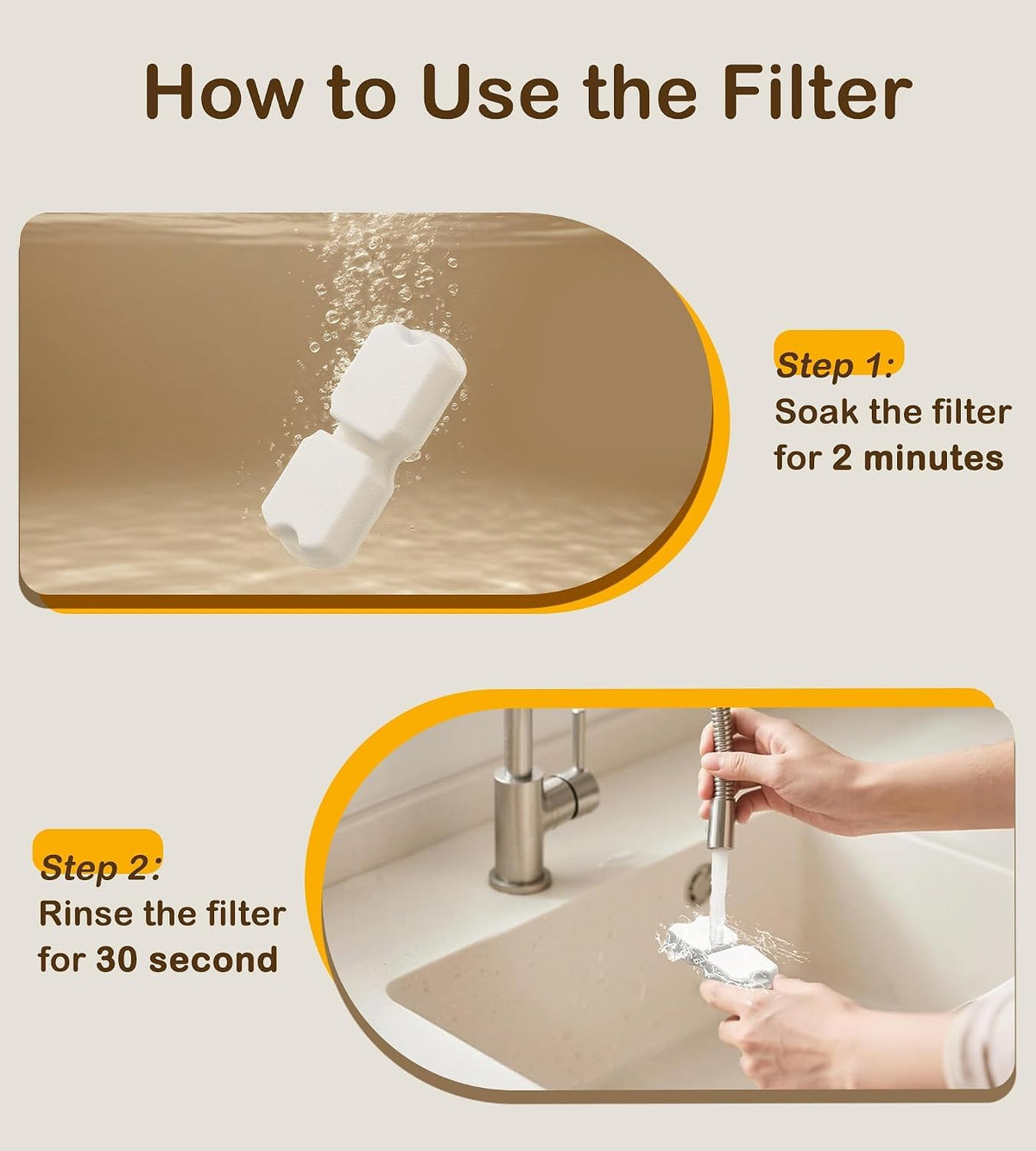 Cat Water Fountain Filter: 12PCS Replacement Filter of 12 Filters - 6 Filters + 6 Sponges - image 4