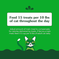 Greenies Feline Smartbites Skin & Fur Health Crunchy and Soft Cat Treats, Salmon Flavor, 16 oz. Tub