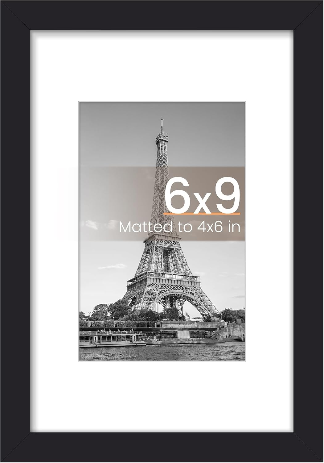 upsimples 50x70cm Puzzle Frame, Wall Decor Frames - Black / 6x9