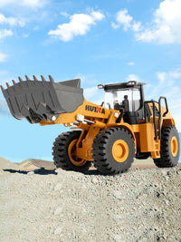 Gemini&Genius diecast wheel loader toy, metal construction vehicle with raising arm - view 2