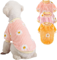 3 Pack Dog Sweaters, Dog Clothes for Small Dogs Girl Boy – Essentials for Dogs - Small / Dy Pink+Dy Purple+Dy Yellow