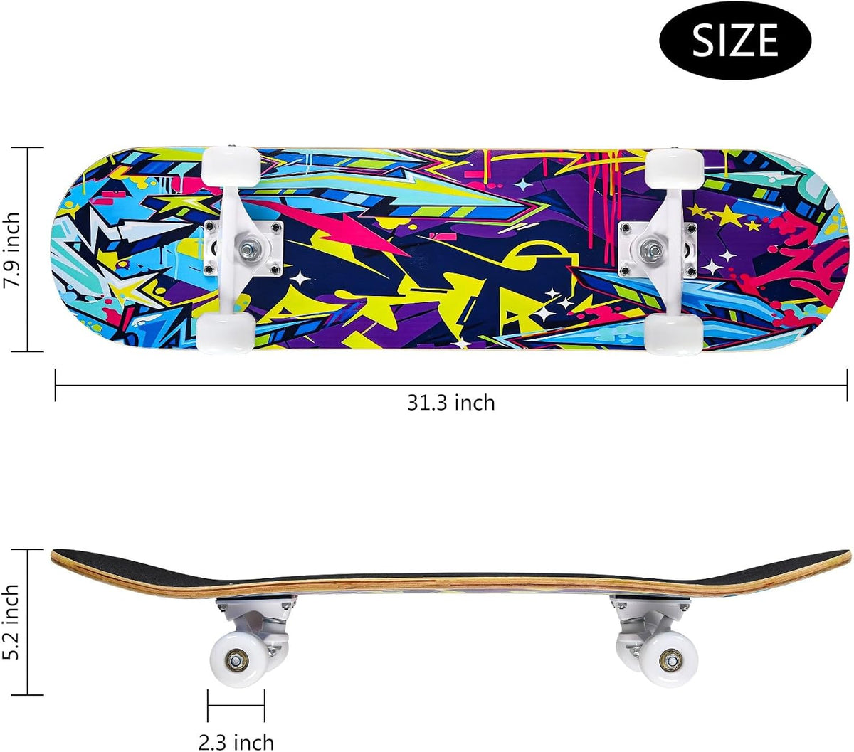 Skateboards for Beginners - bule catoon - image 2