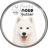 The Blissful Dog Samoyed Nose Butter for Dry, Cracked Skin, Lick-Safe Dog Nose Balm with Moisturizing Shea Butter, Almond, Olive, and Essential Oils, Pet Supplies, Uncented, 8 oz.