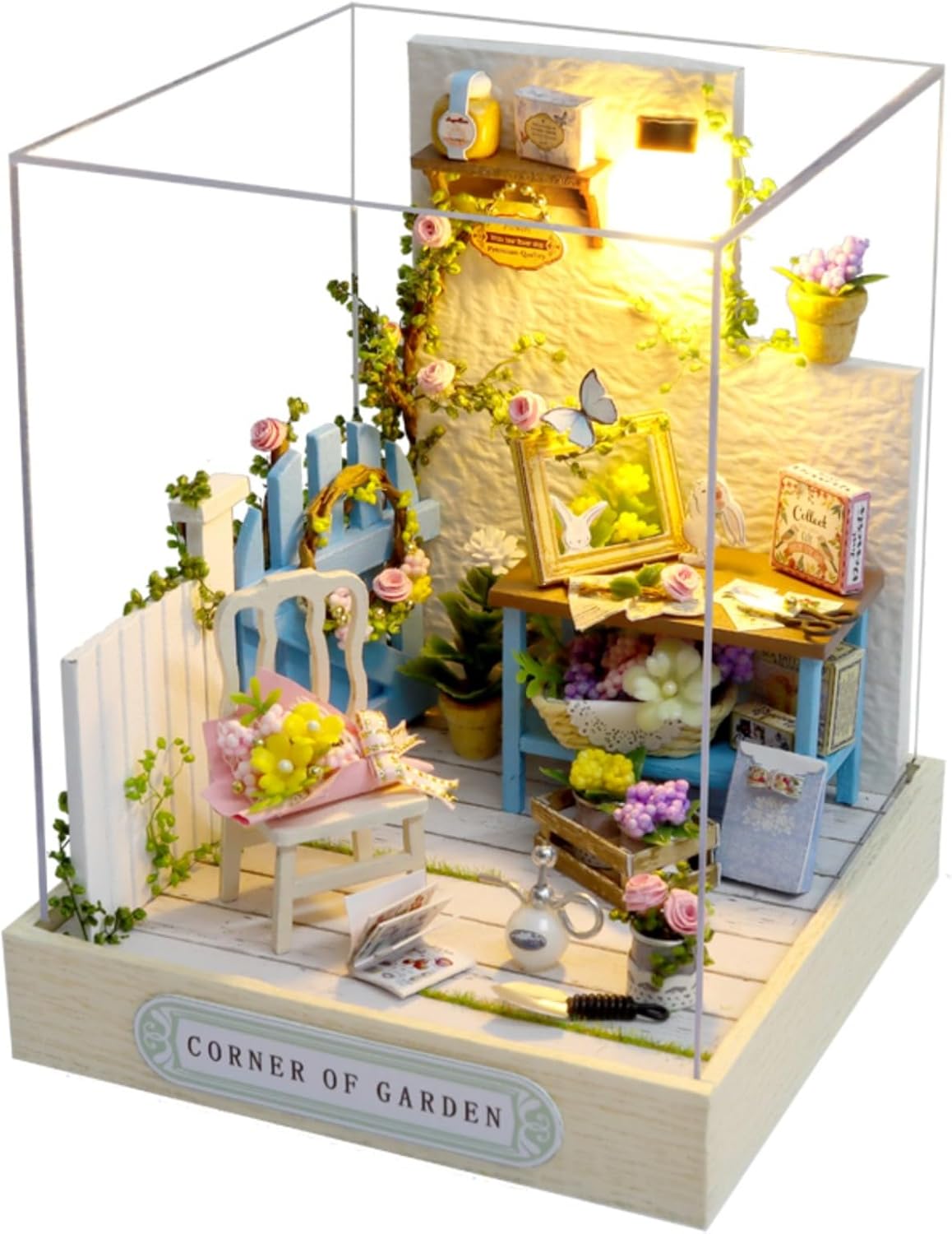 OZJAY Warm Christmas Lodge miniature house kit for adults with LED lights - view 7