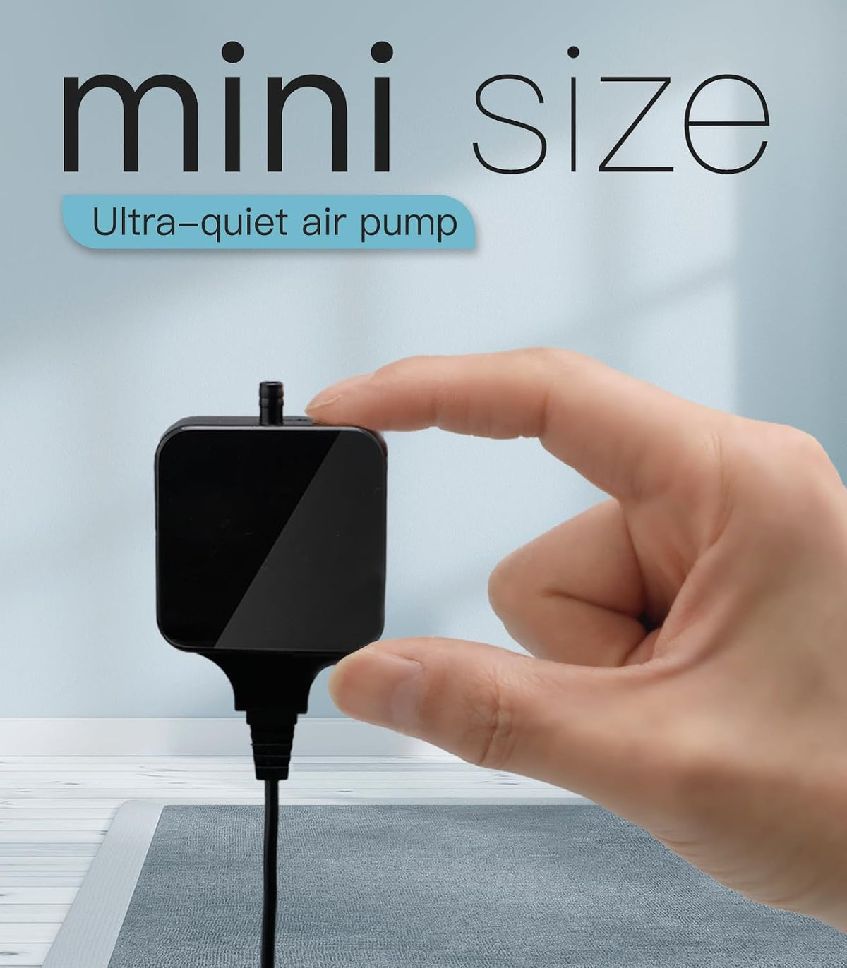 mini Air Pump for Fish Tank 1-15 Gallon Super Quiet - Air pump simple kit - image 4