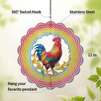 Cawalap Wind Spinners Outdoor Butterfly - Chicken / 12 Inch - image 4