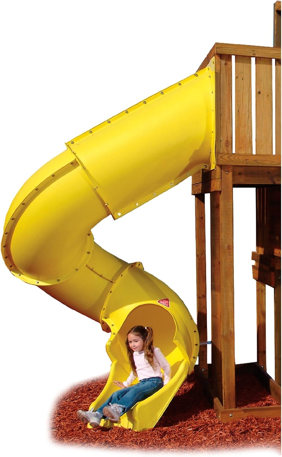 Swing-N-Slide 7 ft.Turbo Tube Slide - Yellow / Tube Slide