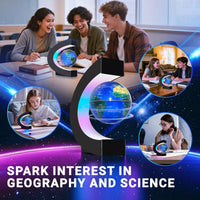 Magnetic Levitating Floating Globe with LED Lights - Blue Globe - image 4