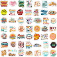 Krazy4K 100 pack waterproof vinyl Christian stickers with faith and Bible verse messages - view 6