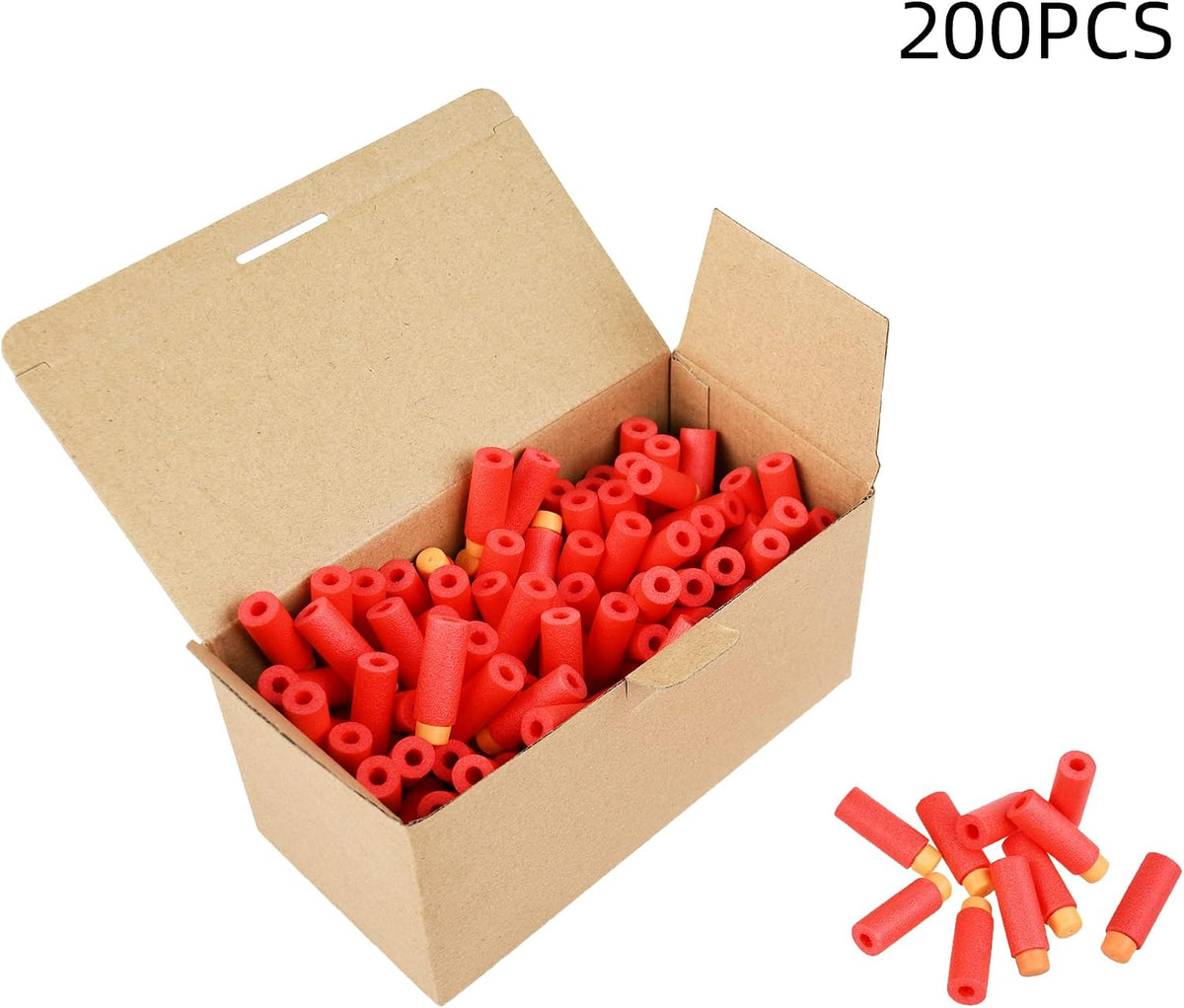 JGCWorker 200pcs 2nd Generation High-End of Half-Lenth Soft Dart - Red Orange - image 2