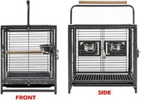 Deluxe Portable Durable Wrought Iron Bite-Proof Bird Travel Parrot - image 3