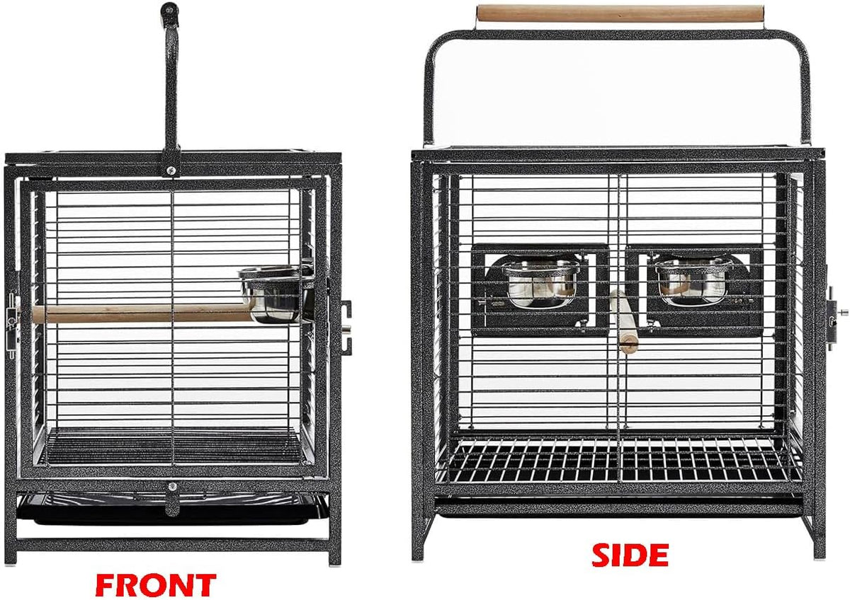 Deluxe Portable Durable Wrought Iron Bite-Proof Bird Travel Parrot - image 3
