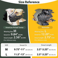 Pitbull Dog Muzzle for Large Medium Dogs Prevent Biting Scavenging – Essentials for Dogs - Green / M [Snout Cir: 9.75"-11"] - image 4