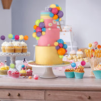 RASSLISA ball cake toppers, 56 plastic pearl balls in three sizes for cake decorating - view 12