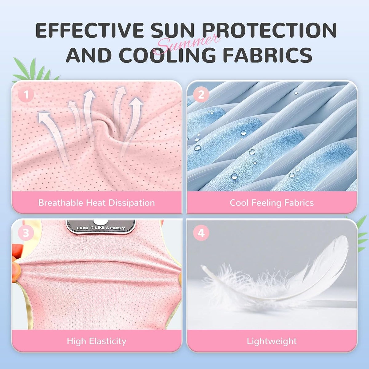 3 Pack Dog Cooling Vest with D-Ring Dog Tshirt Sun Protection Small - 1Pack Pink / Medium - image 3