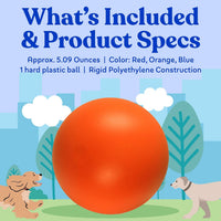 Doggie Dooley Virtually Indestructible Dog Ball - Assorted / Medium (6 inch) - image 4