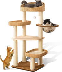 SHODMI 54" Modern Cat Tree Tower for Indoor Cats - LS-02-new1