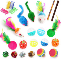 iCAGY 25 Pcs Cat Toys Set, Cat Tunnel Toy for Indoor Cats - Basic Set
