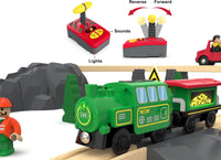 Wooden Train Accessories Battery Operated Locomotive Train - image 3
