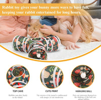 HERCOCCI Rabbit Toys, Bunny Tunnels & Tubes - Red - image 2