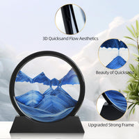 Moving Sand Art Liquid Motion - 7 inch / Blue - image 3