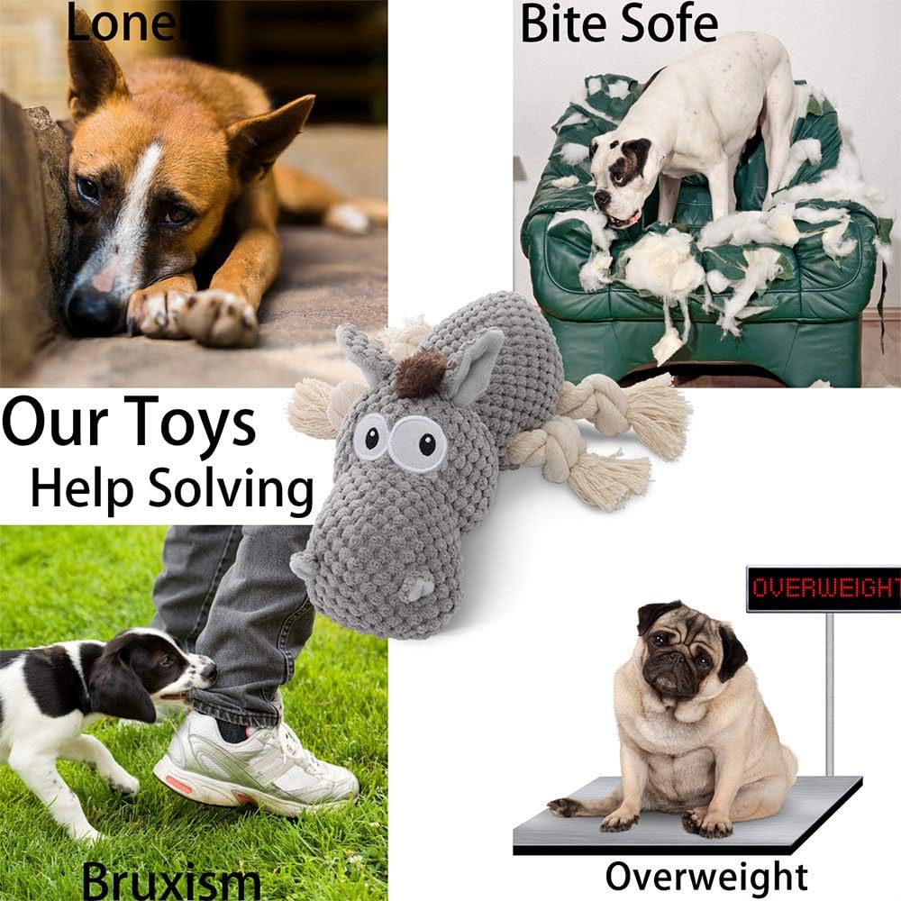 Dog Toy, Large Dog Squeaky Toys - Donkey - image 3